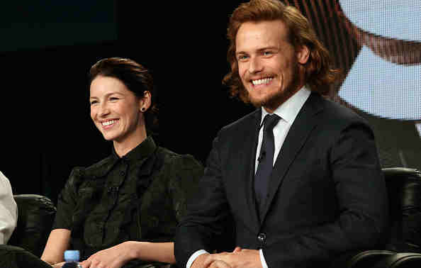 Caitriona Balfe and Sam Heughan at the 2015 Winter TCA Tour. Caitriona Balfe and Sam Heughan at the 2015 Winter TCA Tour.