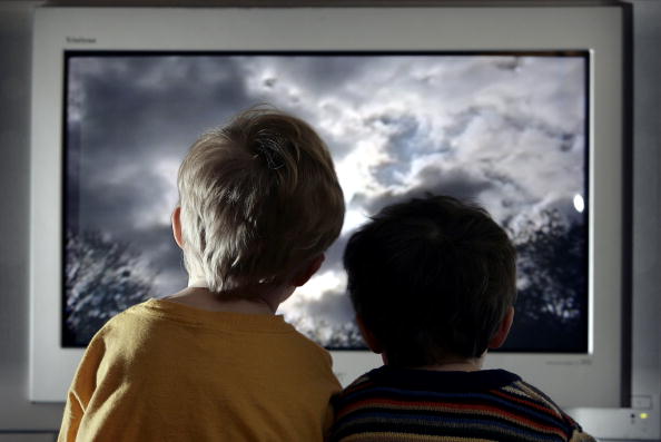 Children Watch Television At Home Children Watch Television At Home