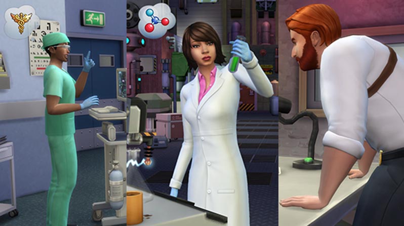the sims 4 get to work careers