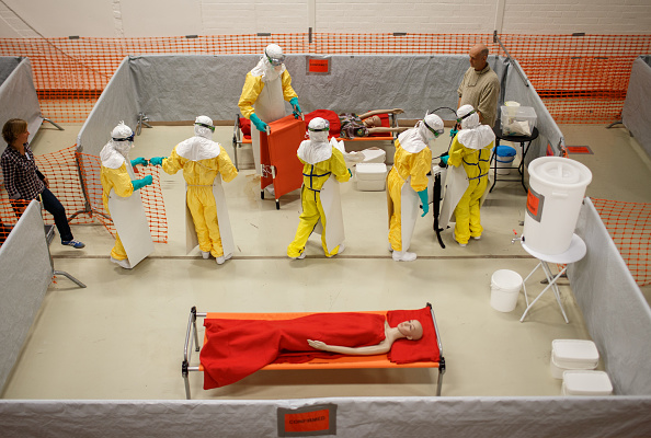 Doctors Without Borders trained healthcare workers in how to don protective clothing and equipment to fight very infectious diseases. Doctors Without Borders trained healthcare workers in how to don protective clothing and equipment to fight very infectious diseases.