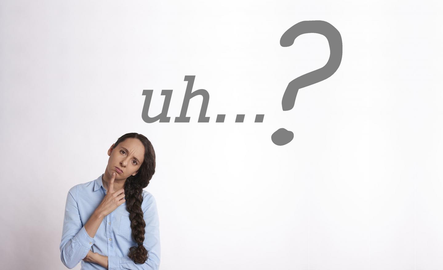 Speakers tend to say 'uh' before uncommon words (IMAGE) Speakers tend to say 'uh' before uncommon words (IMAGE)