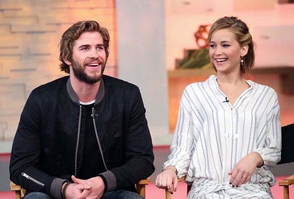 Hunger Games stars Jennifer Lawrence, Liam Hemsworth 
