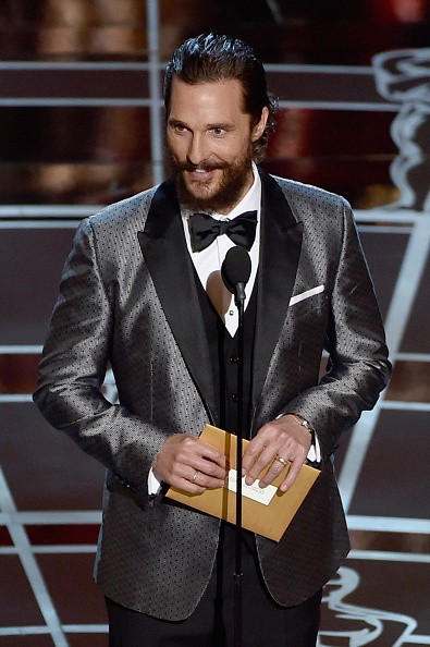 Matthew McConaughey at the 87th Annual Academy Awards.