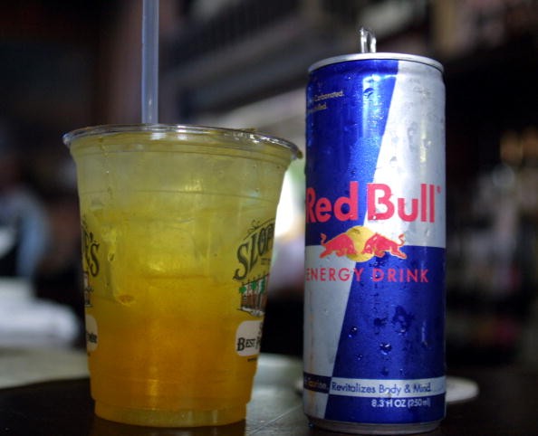 Red Bull Energy Drink Mixed With Alcohol