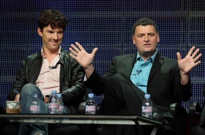 Benedict Cumberbatch and Steven Moffat for 'Sherlock' Season 4