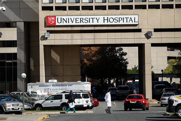 University Hospital in Newark, where a man died of Lassa fever this week. 