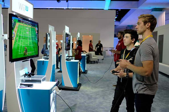 Gamers at the 2015 E3 gaming convention.