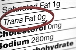 Trans fats may still be present in food claiming to be without them.
