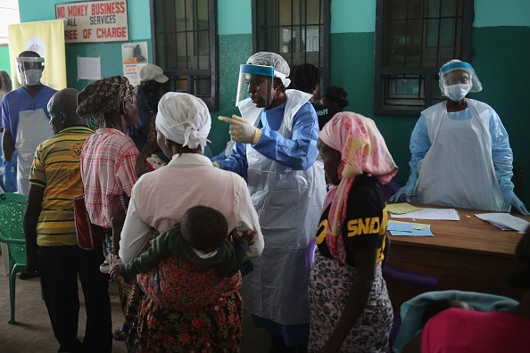 A scene from an Ebola clinic during the height of the outbreak in Liberia. 