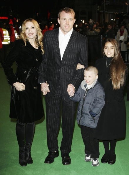 Madonna and Guy Ritchie with children Rocco and Lourdes