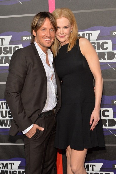 Keith Urban and Nicole Kidman at the 2013 CMT Music Awards.
