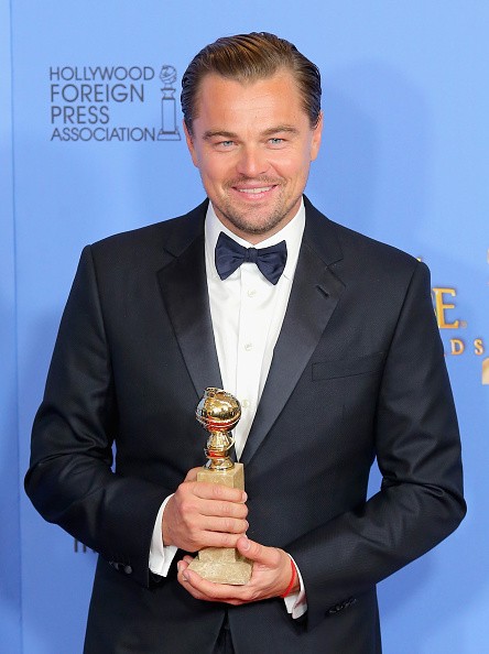 Leonardo DiCaprio at the Golden Globe Awards