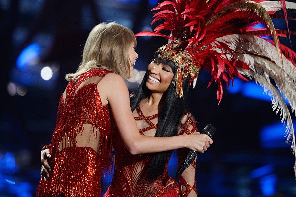Nicki Minaj And Taylor Swift at MTV Video Music Awards