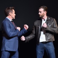 Robert Downey Jr and Chris Evans