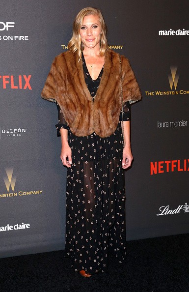 Katee Sackhoff in 2016 Weinstein Company And Netflix Golden Globes 