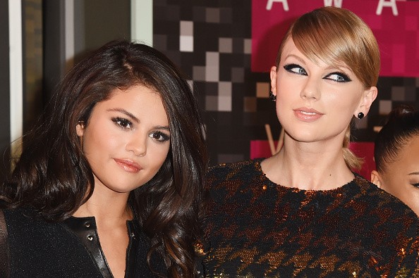 Taylor Swift And Selena Gomez at '2015 MTV Video Music Awards - Arrivals'