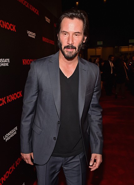  Actor Keanu Reeves attends the premiere of Lionsgate's 'Knock Knock' at TCL Chinese 6 Theatres on October 7, 2015 in Hollywood, California