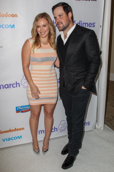 Mike Comrie and Hilary Duff arrive at the March Of Dimes' Celebration Of Babies held at the Beverly Hills Hotel on December 7, 2012 in Beverly Hills, California