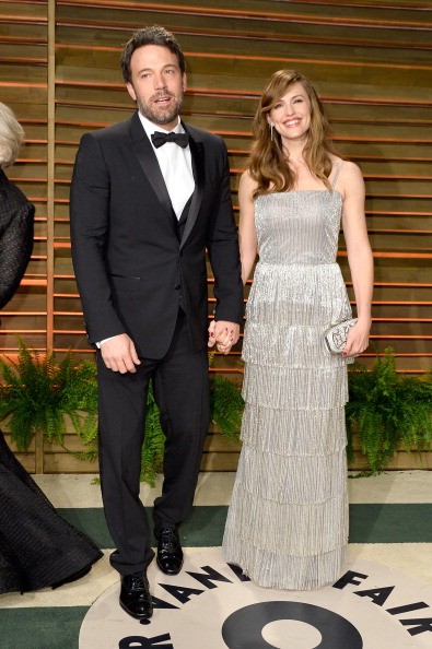 Actors Ben Affleck and Jennifer Garner attend the 2014 Vanity Fair Oscar Party hosted by Graydon Carter on March 2, 2014 in West Hollywood, California.