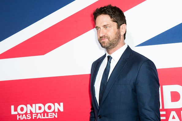 Actor/producer Gerard Butler attends the premiere of Focus Features' 'London Has Fallen' at ArcLight Cinemas Cinerama Dome on March 1, 2016 in Hollywood, California.