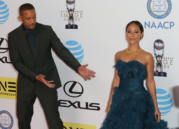 Actors Will Smith (L) and Jada Pinkett Smith attend the 47th NAACP Image Awards presented by TV One at Pasadena Civic Auditorium on February 5, 2016 in Pasadena, California.