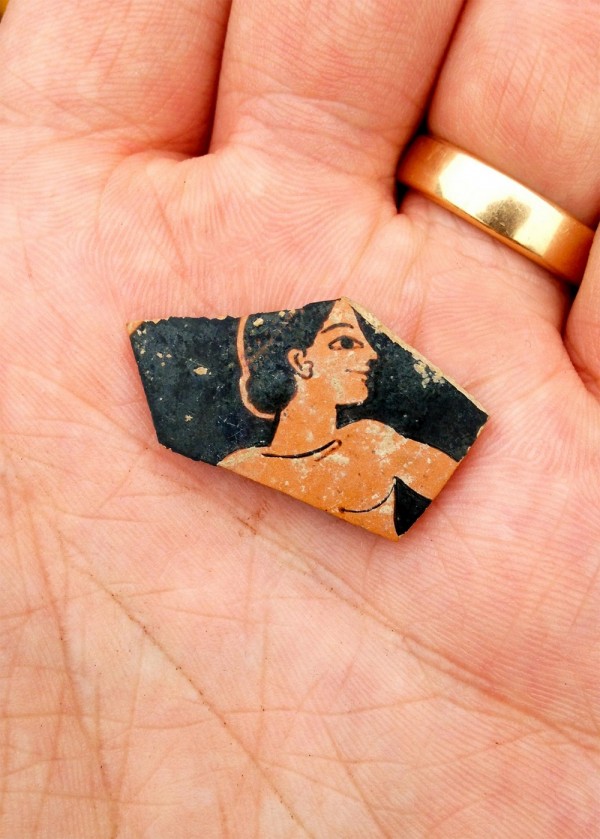 Fragment of Red-Figure Pottery from the Late 6th Century BC 