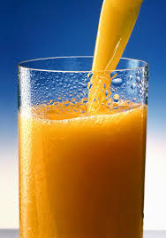 A glass of orange juice is nutritious and delicious