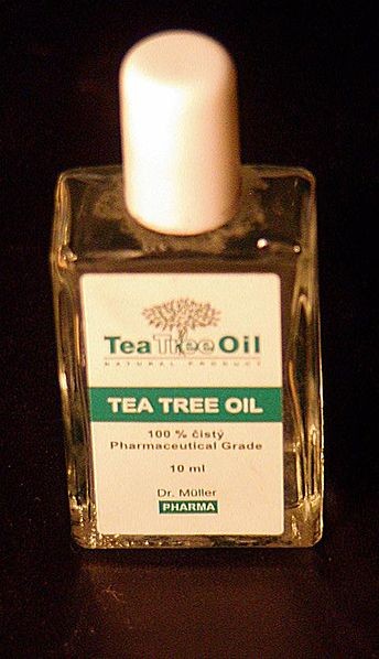tea tree oil bottle